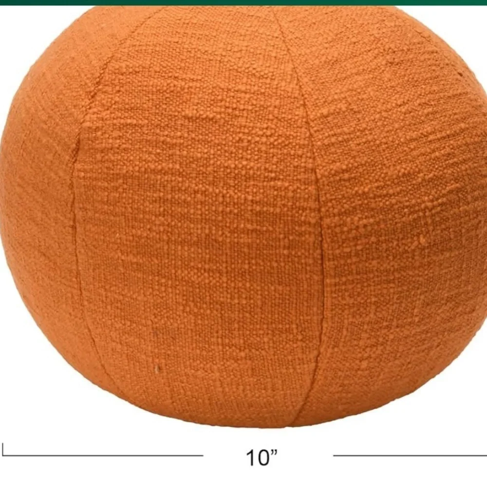Creative Co-Op Cotton Slub Orb Pillow, 10